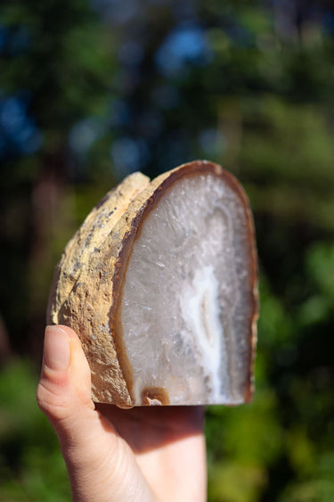 Natural Agate Candle Holder